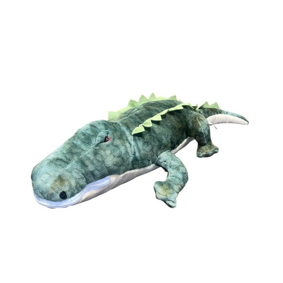 Prextex Alligator Crocodile Stuffed Animal Plush Baby Carrying Pouch Zipper Toy - Picture 1 of 8